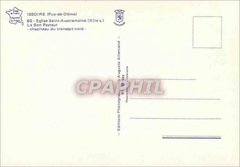 Modern Postcard Issoire (Puy de Dome) Church St Austell (twelfth century) the...