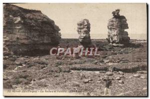 Old Postcard Royan Les Rochers De Vailleres