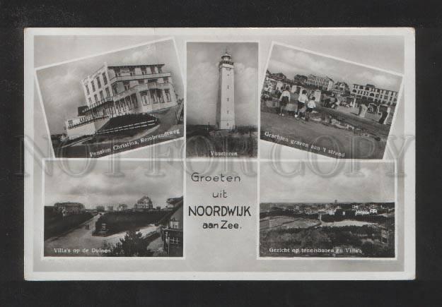 070756 LIGHTHOUSE in Noordwijk Vintage PC