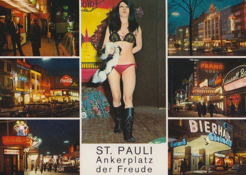 St Pauli Ankerplatz Der Freude Red Light German Postcard