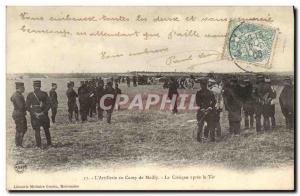 Old Postcard Militaria L & # 39artillerie at Mailly camp Criticism after shoo...