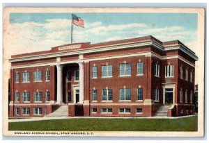 c1960s Exterior 1917 Oakland Avenue School Spartanburg South Carolina Postcard