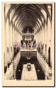 Old Postcard Albi Interior of the Cathedral