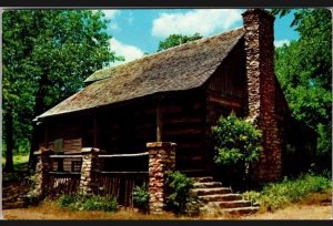 Old Matts Log Cabin Shepherd Hills Country Branson MissouriPostcard K17
