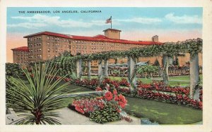 The Ambassador, Los Angeles, California, Early Postcard, Unused