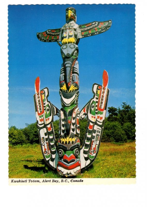 Kwakiutl Art Totem Poles, Alert Bay, British Columbia