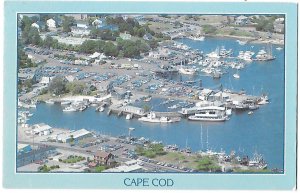 Aerial View of Hyannis Harbor Cape Cod Massachusetts