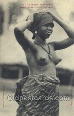 Femme Soussou African Nude Unused 