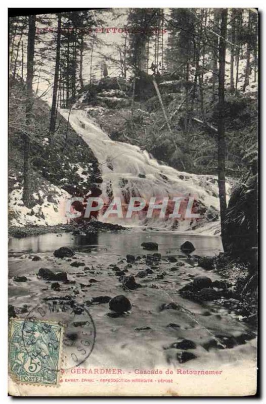 Old Postcard Gerardmer Cascade Retournemer