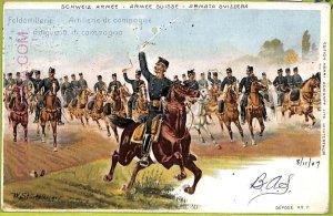 ad5551 - SWITZERLAND Schweitz - Postcards VINTAGE POSTCARD - 1907, Military-