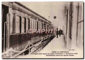 Postcard Old Forest of Compiegne Armistice Army Train