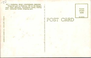 Postcard LIGHTHOUSE SCENE Newport Oregon OR AM9126