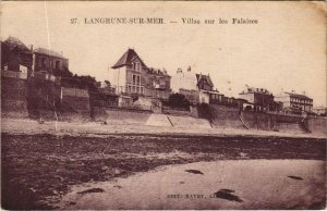 CPA LANGRUNE-sur-MER Villas sur les Falaises (1227346)