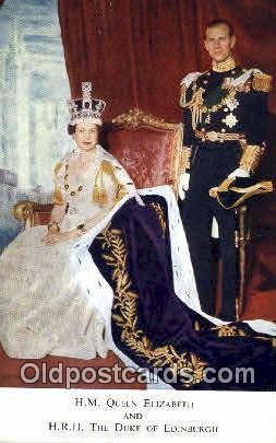 Queen Elizabeth II & Duke of Edinburgh British Royalty Postcard Postcards  Qu...