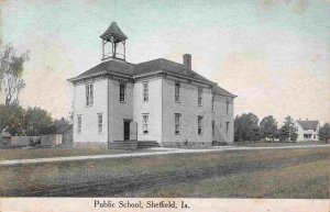 Public School Sheffield Iowa 1910c postcard