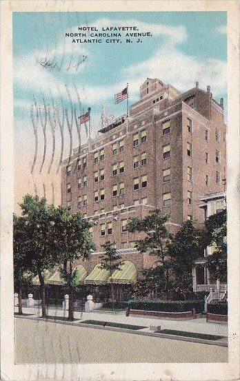 New Jersey Atlantic City Hotel Lafayette North Carolina Avenue 1930