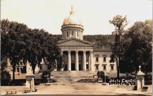 State Capitol Montpelier Vermont Vintage RPPC C056