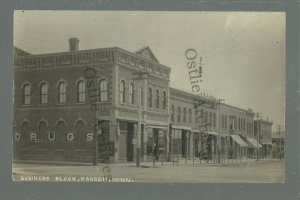 Kasson MINNESOTA RPPC 1909 MAIN STREET nr Rochester Mantorville Dodge Center