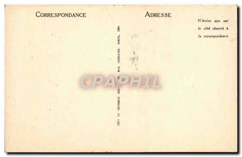 Old Postcard Paris Monuments Commemorative From & # 39incendie From Charity B...