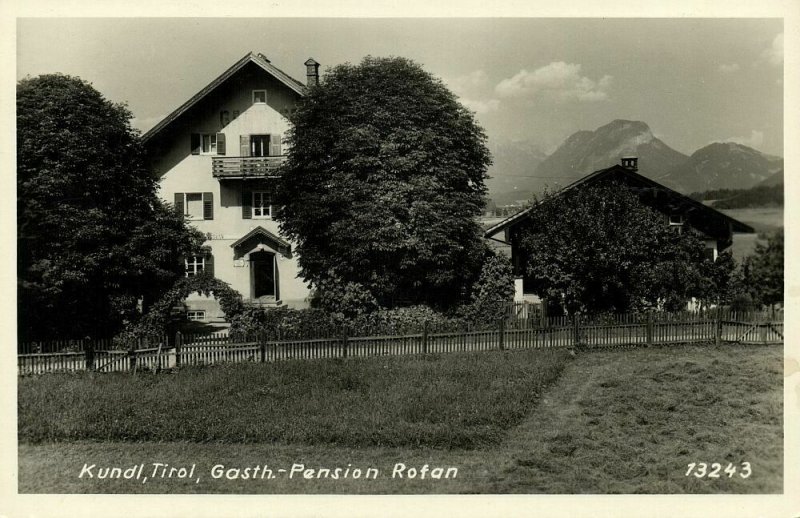 austria, KUNDL, Tyrol Tirol, Gasthaus-Pension Rofan (1955) RPPC Postcard