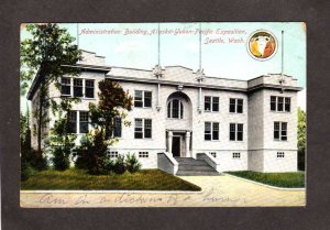 WA Alaska Yukon Pacific Expo Exposition Seattle Washington State Postcard