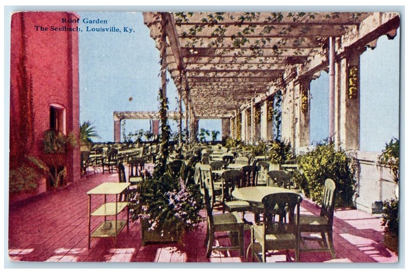c1950's Roof Garden The Seelbach Restaurant Dining Louisville Kentucky Postcard