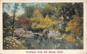 G28/ Mt Orab Ohio Postcard 1935 Greetings from Mt Orab Ohio