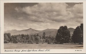 RPPC Postcard Franconia Range from Lost River Road NH