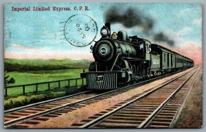 Postcard c1906 Imperial Limited Express CPR Canadian Pacific Railway Tatehurst