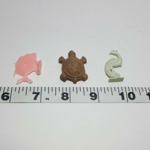 Vintage Collection Miniature Plastic Toys Turtle Rabbit Goat Fish 