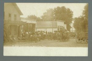 Welton IOWA RP 1908 GENERAL STORE Crowd nr DeWitt Maquoketa Grand Mound Delmar