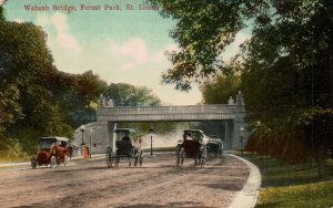 St. Louis, Missouri - The Wabash Bridge in Forest Park - c1908 -Vintage Postcard