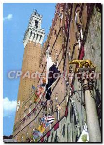 Postcard Modern Siena La Torre Dei Mangia