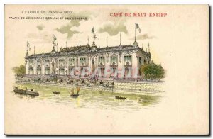 Old Postcard Advertisement Paris Universal Exhibition of 1900 & # Palace of t...