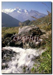 Modern Postcard The torrent has clear water and clear