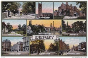 DERBY, Derbyshire, England, United Kingdom; 9-Views, 1900-10s