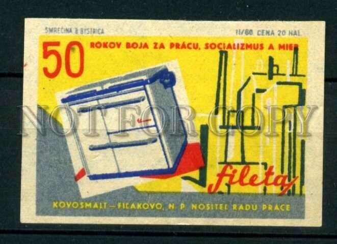 500812 Czechoslovakia Fileta ADVERTISING Vintage match label