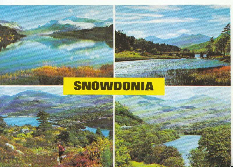 Wales Postcard - Views of Snowdon - Caernarvonshire - Ref TZ3523