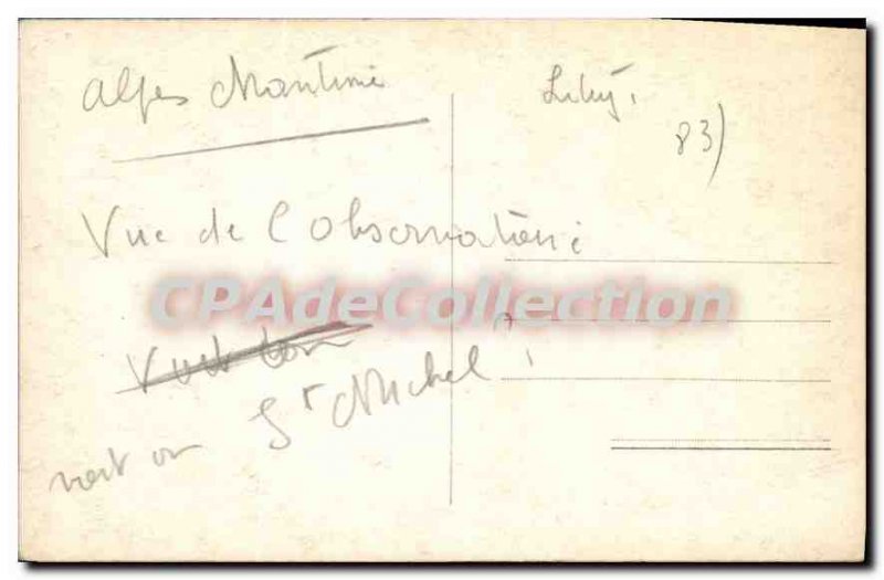 Old Postcard La Vallee du Paillon