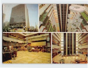 Postcard Façade and interiors of the hotel, Maksoud Plaza, São Paulo, Brazil