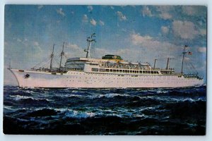 New York NY Postcard S.S. Brasil and S.S. Argentina Moore-McCormack Lines