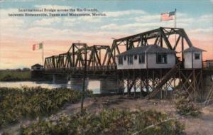 International Bridge Across The Rio Grande Between Brownsville Texas and Mata...