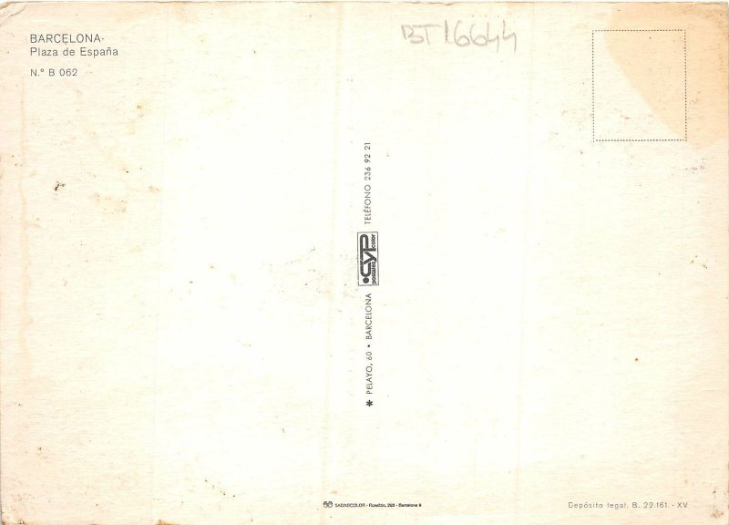 BT16644 Barcelona plaza de espana  spain