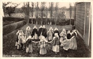 Lot 30 netherlands zeeland real photo types folklore dance girls walcheren