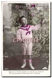 Old Postcard Diabolo Child