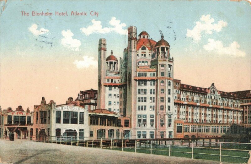 Circa 1913 Blenhiem Hotel, Atlantic City, N.J. Postcard 