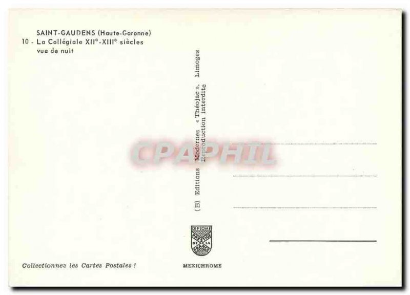 Postcard Modern Saint Gaudens Haute Garonne