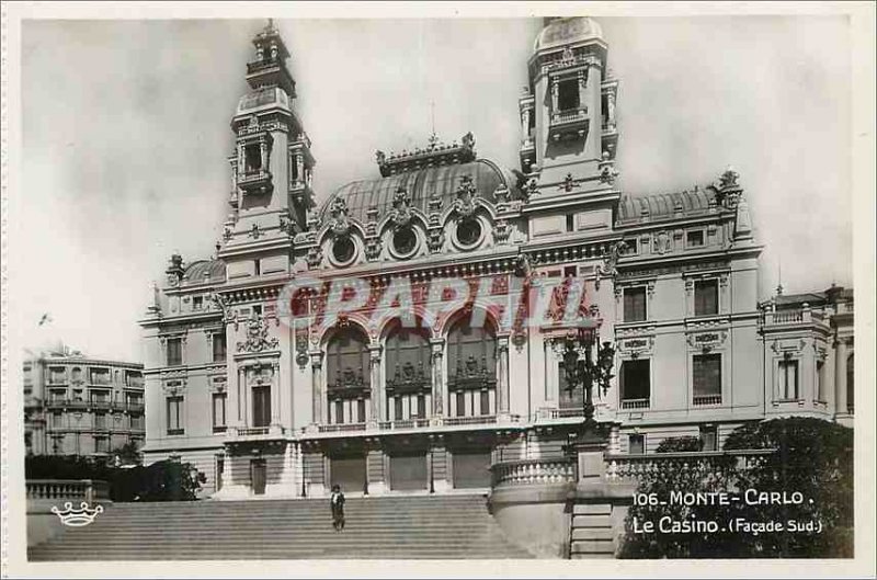 Modern Postcard Monte Carlo Casino Facade south