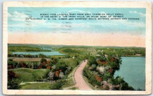 M-65260 Scenic View Looking West From Gray Tower On Kelly Knoll Irish Hills M...