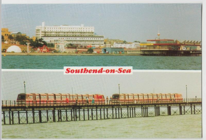 Essex; Southend Pier Train & Peter Pan's Playground PPC By Lynn Tait, Unposted